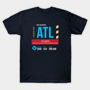 Atlanta Airport Stylish Luggage Tag (ATL) T-Shirt